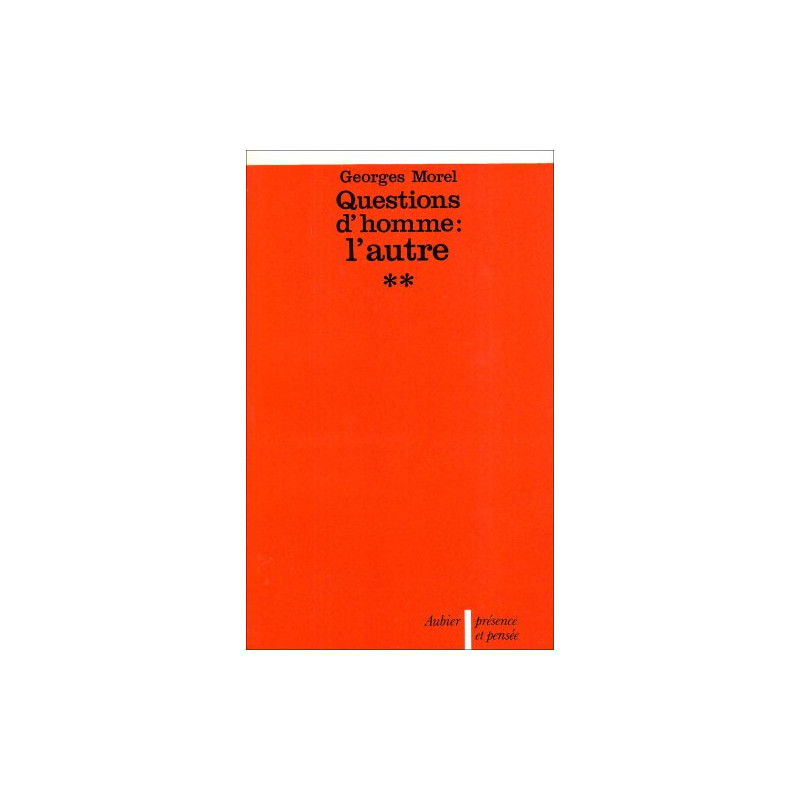 Questions d'homme : Tome 2 L'autre