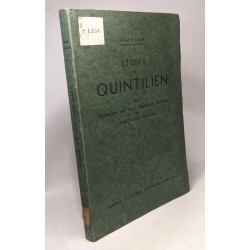 Études sur Quintilien - TOME II - vocabulaire grec de la...