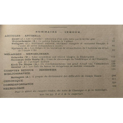 Revue Belge de philologie et d'histoire - TOME XXIX N°1 1951 -...
