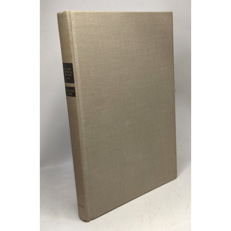 Illinois classical studies - VOLUME VI.1. SPRING 1981