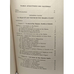 Les textes de Ras Shamra-Ugarit et leurs Rapports avec le Milieu...