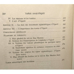 Les textes de Ras Shamra-Ugarit et leurs Rapports avec le Milieu...