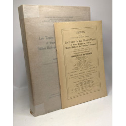 Les textes de Ras Shamra-Ugarit et leurs Rapports avec le Milieu...
