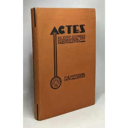 Actes du XVIIIe congrès international des orientalistes - Leiden...