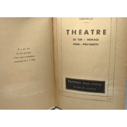 Théâtre: Le Cid - Horace - Cina - Polyeucte