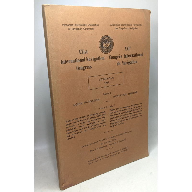 XXe congrès international de Navigation - Stockholm - section II -...