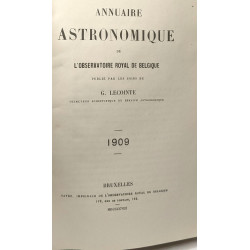Annuaire astronomique pour 1909 - Observatoire royal de Belgique