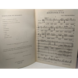 Sinfonietta - avec hommage de l'Auteur