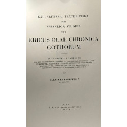 Källkritiska textkritiska och sprakliga studier till Ericus olai:...
