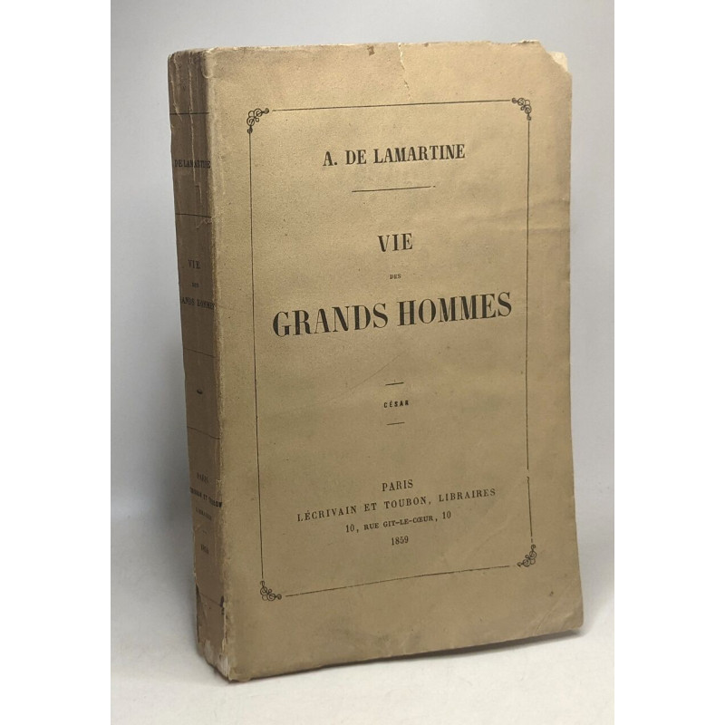 César / Vie des grands Homme TOME V