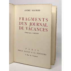 Fragments d'un journal de vacances