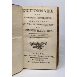 Dictionnaire des portraits historiques anecdotes et traits...
