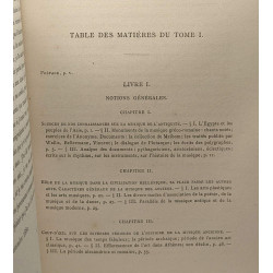 Histoire et théorie de la musique de l'Antiquité - TOME II -...