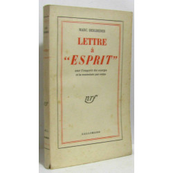 Lettre à Esprit