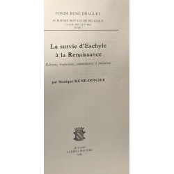 La survie d'Eschyle à la Renaissance
