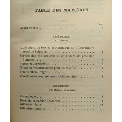 Annuaire astronomique de l'observatoire royal de Belgique - 1911