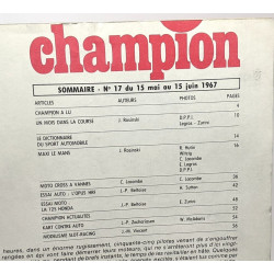 Champion - la revue à 300 à l'heure - Dément le Mans - n°17 du 15...