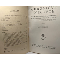 Chronique d'Egypte - bulletin périodique de la fondation...
