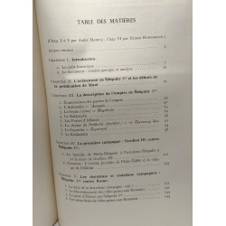 Recherches sur les res gestae divi saporis / mémoires TOME XLVII...