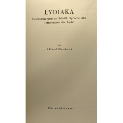 Lydiaka - Untersuchungen zu Schrift Sprache und götternamen der...