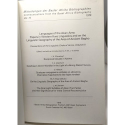 Languages of the Akan Area: Papers in Western Kwa Linguistics and...