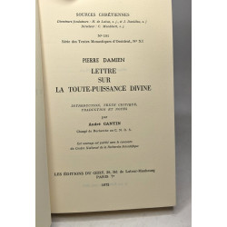 Lettre sur la toute-puissance divine. Introduction texte critique...