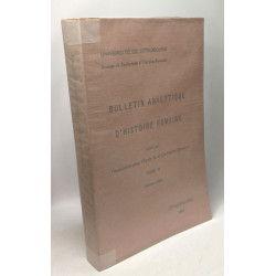 Bulletin analytique d'Histoire Romaine - TOME IV - année 1965 /...