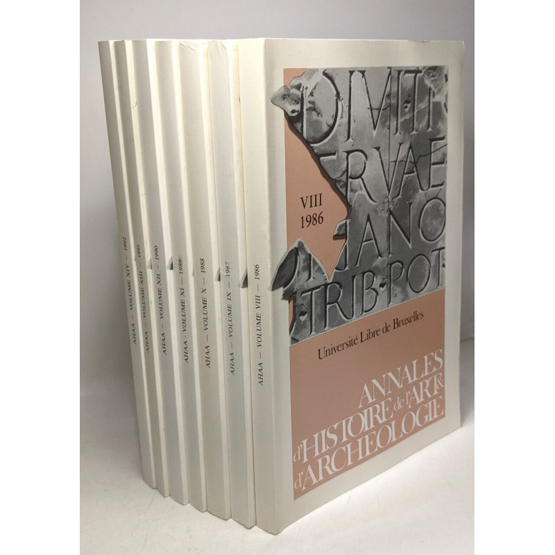 Annales d'Histoire de l'Art et d'Archéologie - 7 volumes...