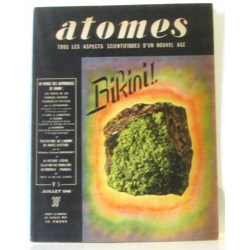 Atomes tous les aspects scientifiques d'un nouvel âge n°5 juillet 1946