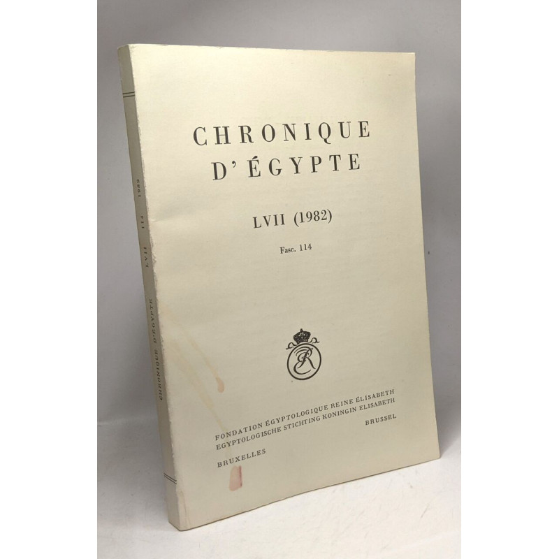 Chronique d'Egypte LVII (1982) Fasc. 114