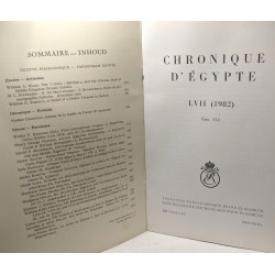 Chronique d'Egypte LVII (1982) Fasc. 114