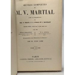 Oeuvres complètes de M.V. Martial - TOME PREMIER et SECOND - avec...