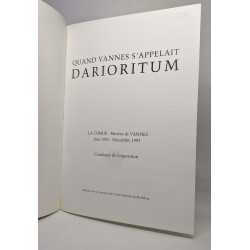 Quand vannes s'appelait Darioritum