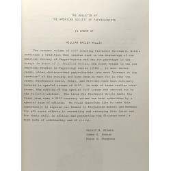 The bulletin of the American Society of Papyrologists - VOLUME...