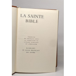 La sainte bible: Tomes I et II