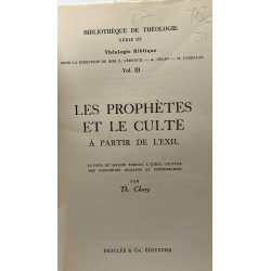 Les prophètes et le culte à partir de l'exil - bibliothèque de...