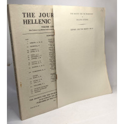 The journal of Hellenic Studies - 5 volumes - Vol. LXXXVII 1967...