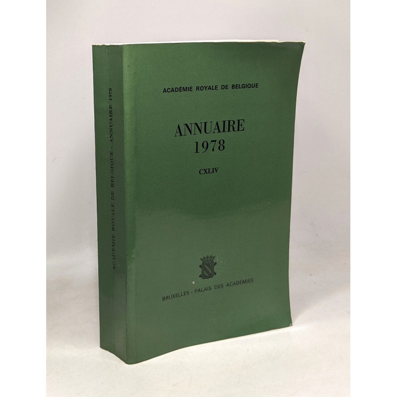 Annuaire 1978 CXLIV - académie royale de Belgique