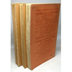 Histoire de la philosophie - TOME 1 2 et 3 l'antiquité et le moyen...