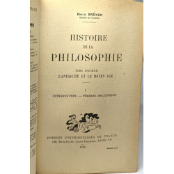 Histoire de la philosophie - TOME 1 2 et 3 l'antiquité et le moyen...