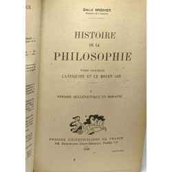 Histoire de la philosophie - TOME 1 2 et 3 l'antiquité et le moyen...
