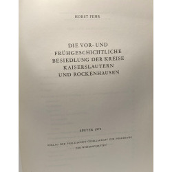 Die vor- und frühgeschichtliche besiedlung der kreise...
