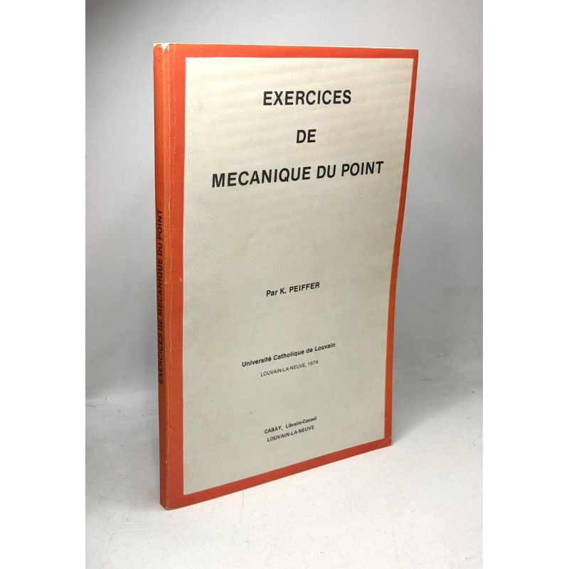 Exercices de mécanique du point
