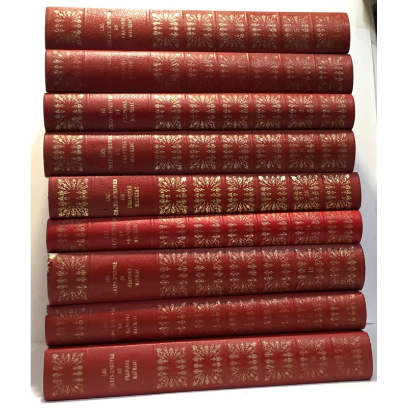 9 volumes des chefs d'oeuvres de François Mauriac:...