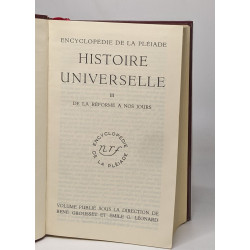 Histoire universelle en 3 tomes: I: Des origines à l'islam / II:...