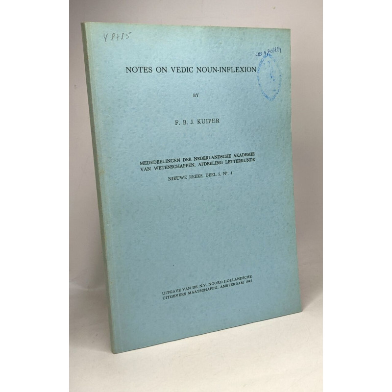 Notes on vedic noun-inflexion - mededelingen der nederlandsche...