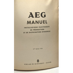 AEG manuel installations électriques de production et de...