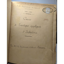 Cours de tactique appliquée d'Infanterie / Ecole supérieure de...