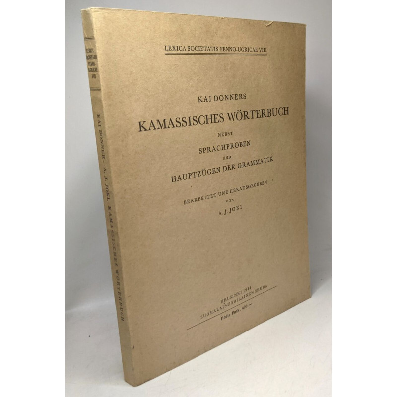 Kai donners kamassisches wörterbuch nebst sprachproben und...