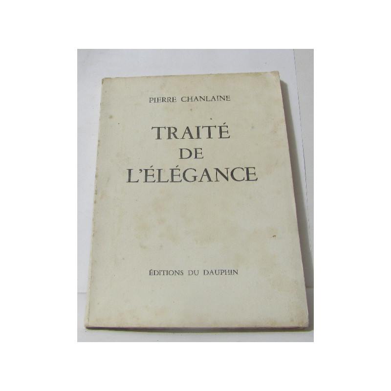 Traité de l'élégance